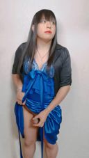 [Cross-dressing masturbation] Chin girl's ejaculation 19 A transvestite boy wears a long dress and ejacrates ❤. Ejaculation ❤ of a man's daughter